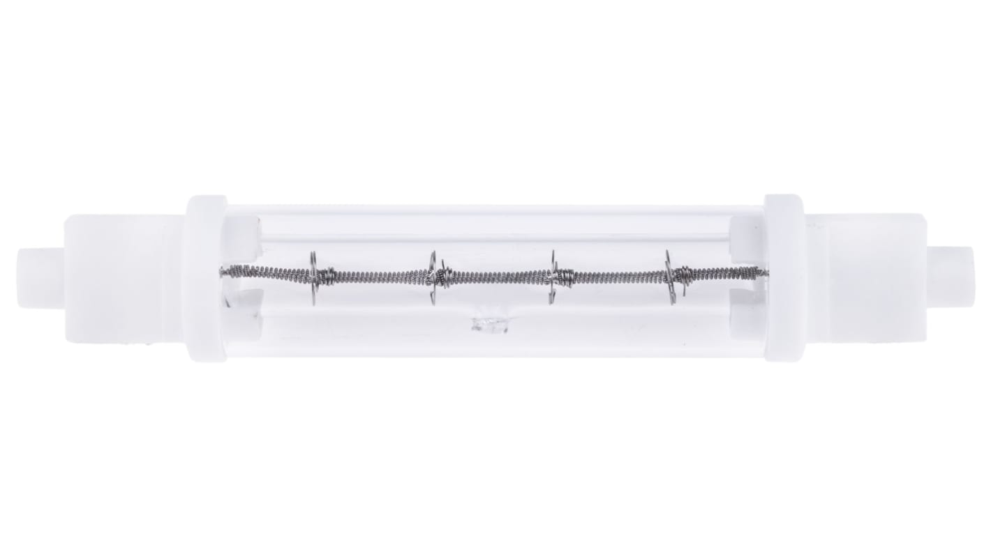 Lampada termica a infrarossi (IR) RS PRO, lunghezza 118 mm, Ø 19mm, 300 W, 230 V, lampada Trasparente da 8000h, con