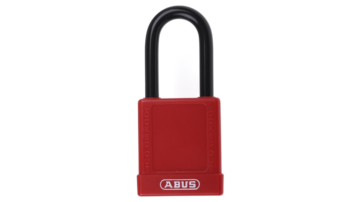 Candado de Aluminio, acero ABUS , Ø de grillete 6.5mm, color Rojo, para Interior, exterior