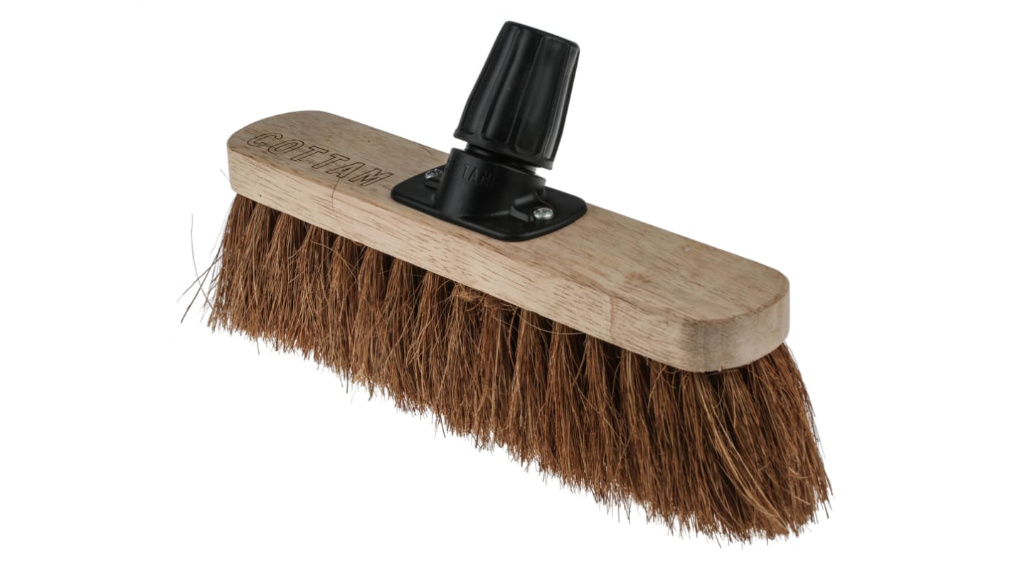 Cottam Broom, Brown With Natural Coco Bristles for Indoor and Outdoor Areas