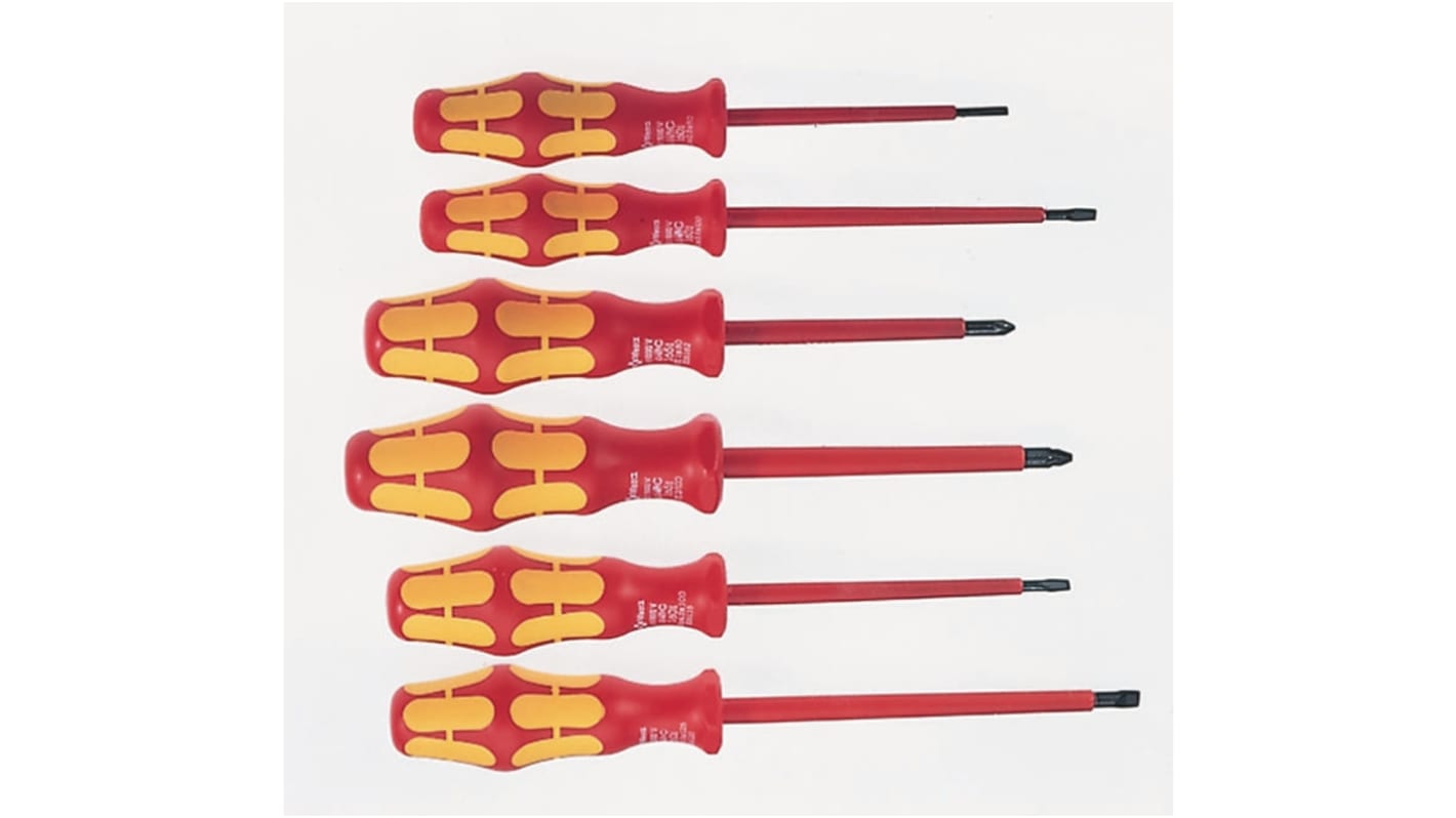 Wera Phillips, Slotted Screwdriver Set, 7-Piece