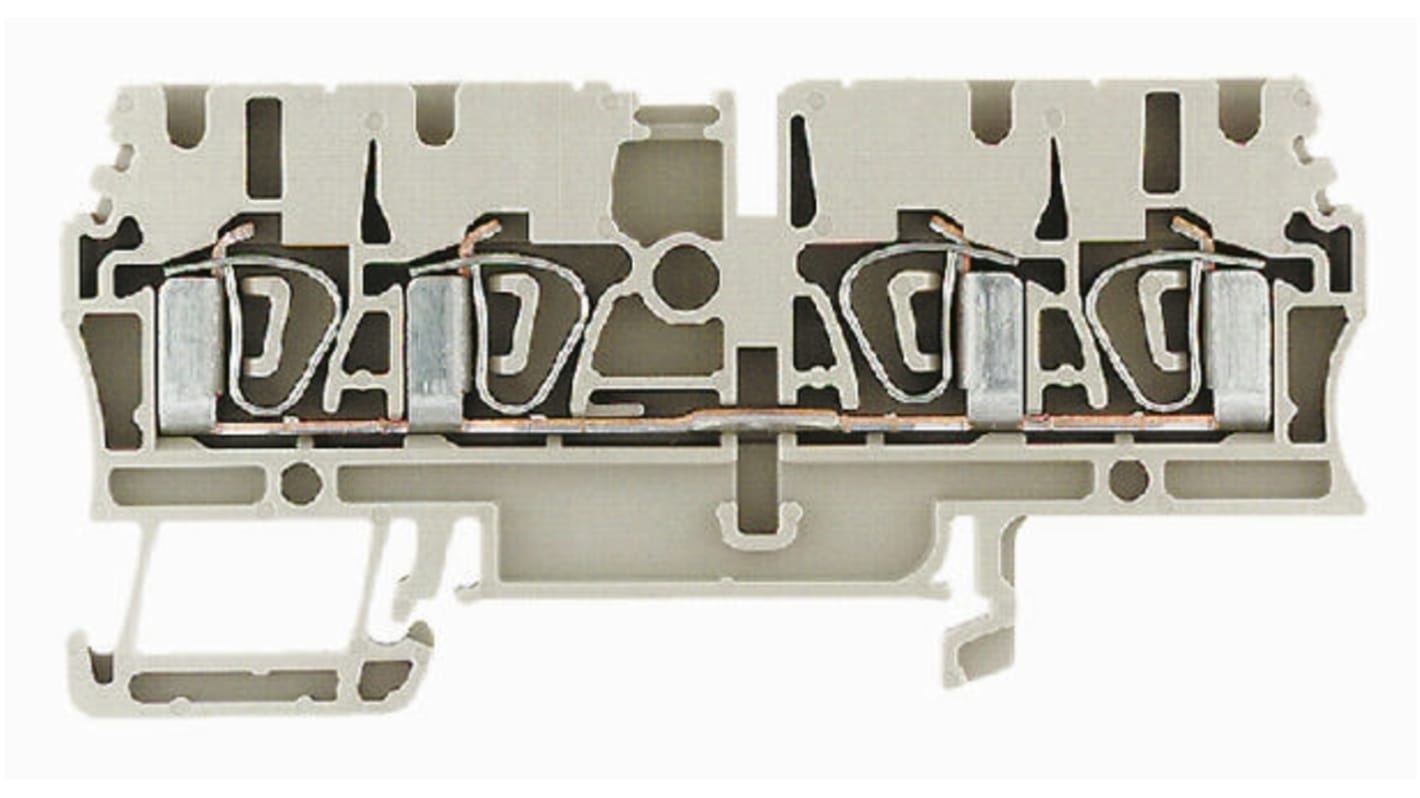 Weidmüller ZDU Reihenklemme Einfach Braun, 2.5mm², 800 V / 27A, Klemmanschluss