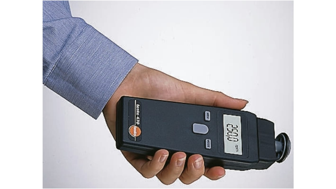 Miernik prędkości kątowej Testo maks. prędkość 99999rpm LCD dokładność ±0,02%