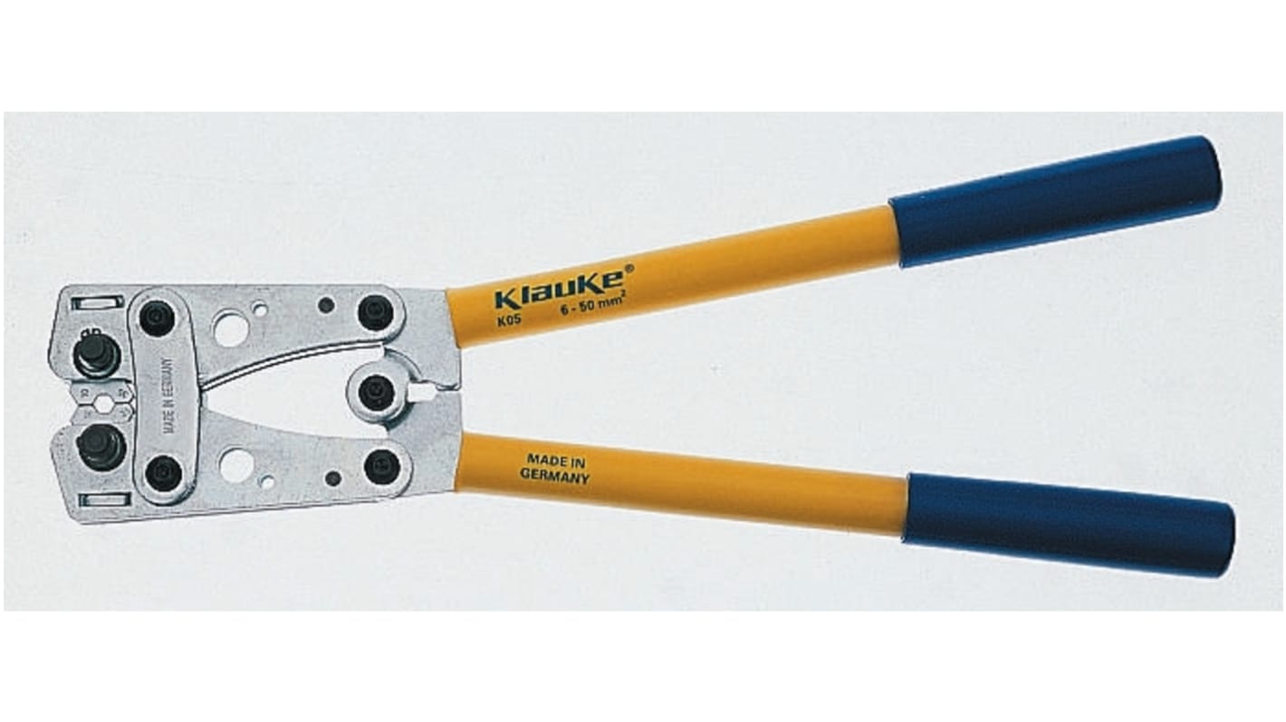 Klauke K08 Crimp Tool Tubular Ring Terminal, 16 → 19 mm² Wire Size