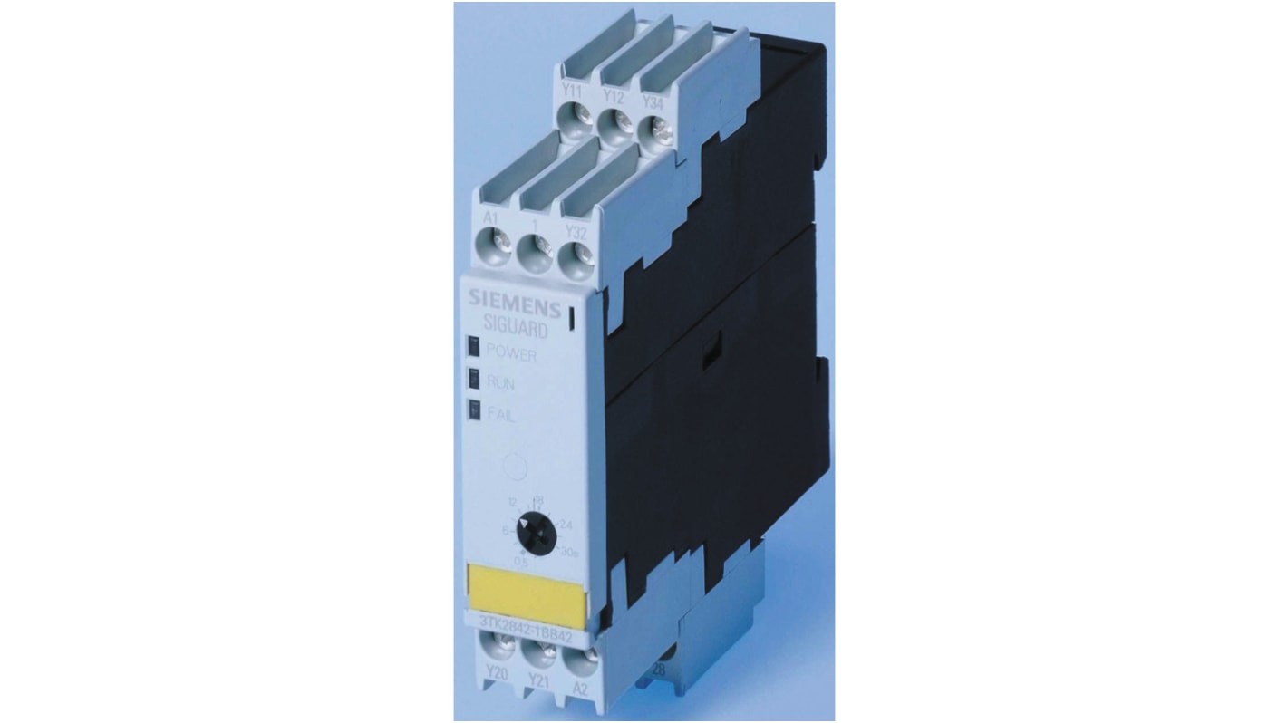 Siemens SIRIUS 3TK28 Safety Relay 24V dc, Single/Dual-Channel 2 Safety Contacts