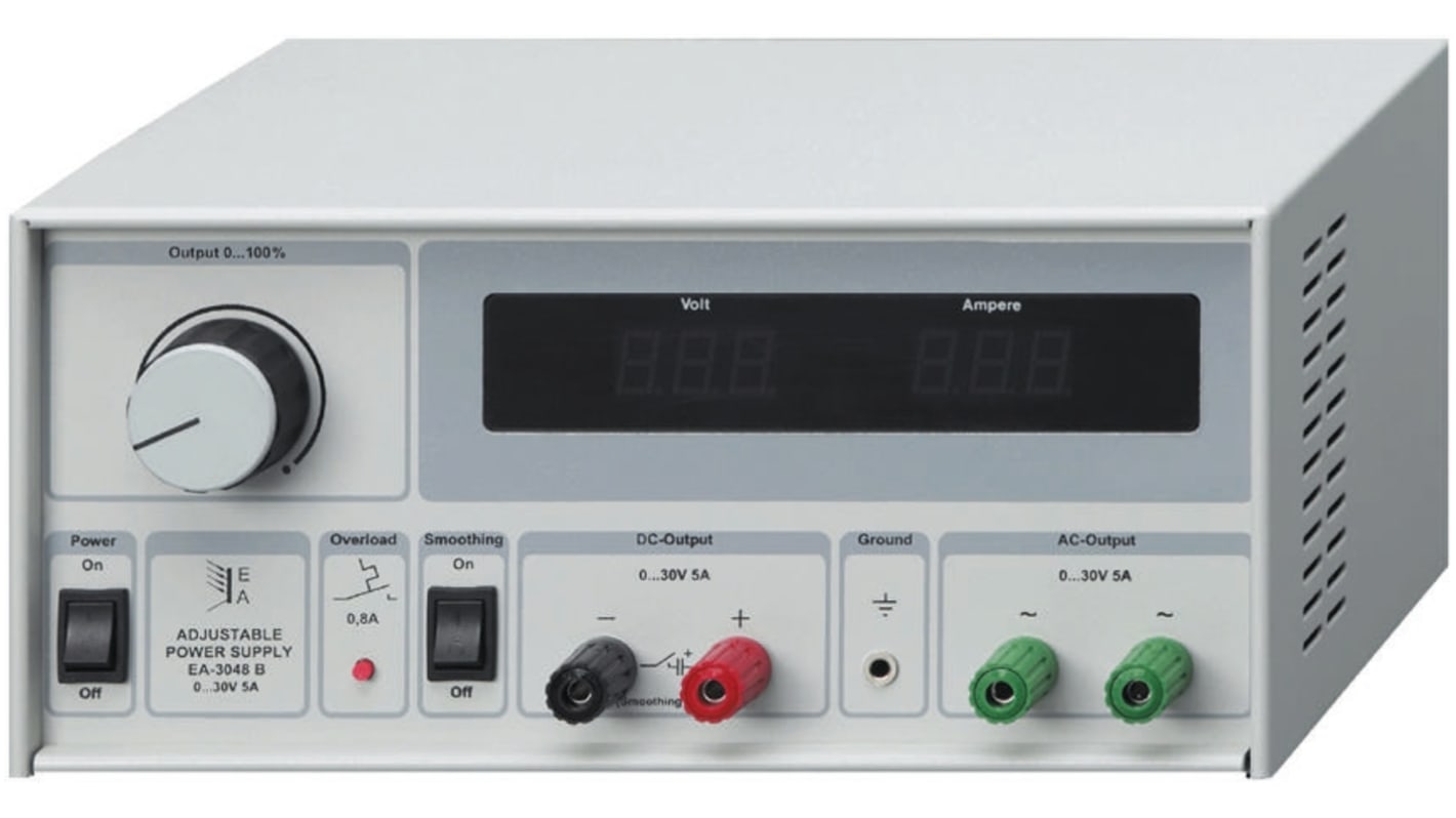 Zasilacz laboratoryjny 0 → 30V 5 A, 500 mA EA Elektro-Automatik