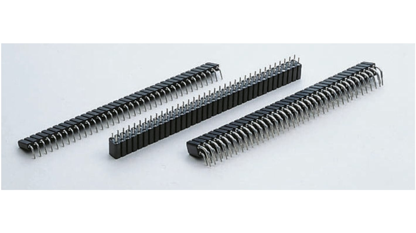 Gniazdo PCB 72 -pinowe 2 -rzędowe raster: 2.54mm Listwa z gniazdami Kąt Proste Przewlekany