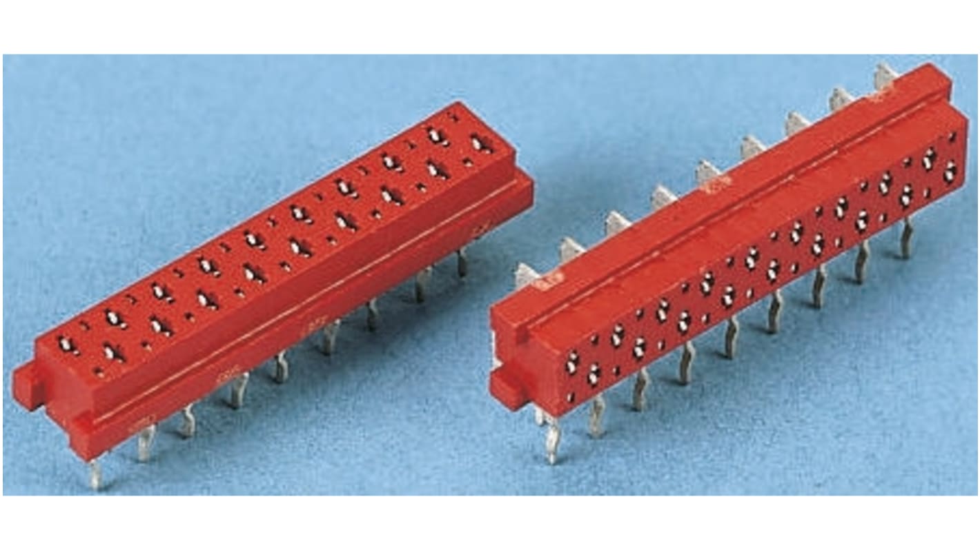 Conector hembra para PCB TE Connectivity serie Micro-MaTch, de 4 vías en 2 filas, paso 2.54mm, 230 V, 1.5A, Montaje en