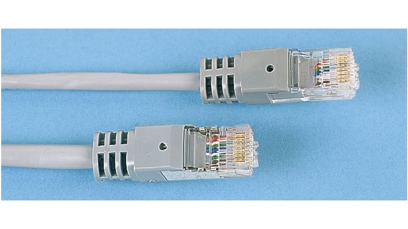 Câble Ethernet Decelect catégorie 5e, U/UTP, Gris, Longueur 2m PVC, , avec connecteur