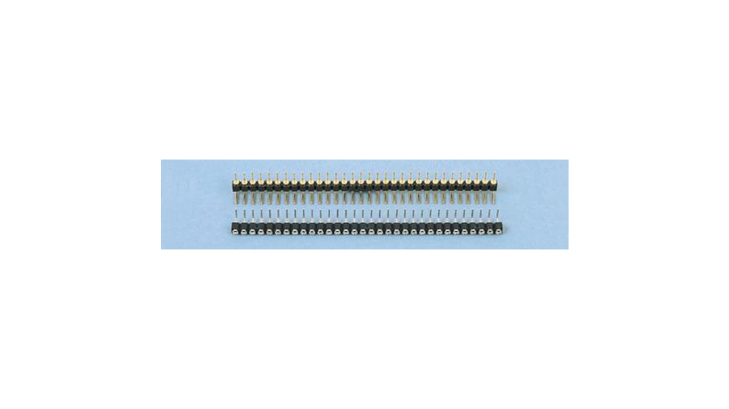 E-TEC SIB Series Right Angle Through Hole Mount PCB Socket, 32-Contact, 1-Row, 2.54mm Pitch, Solder Termination