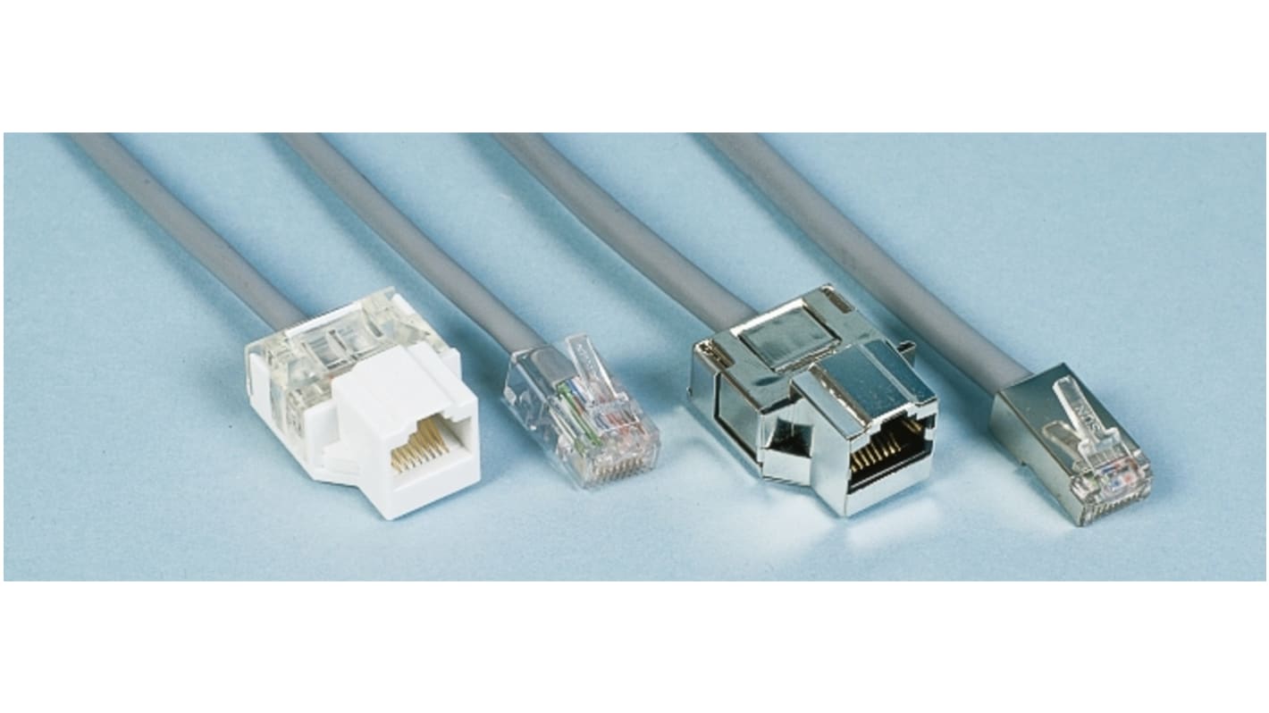 Decelect Ethernetkabel Cat.5, 3m Patchkabel, A RJ45 F/UTP Stecker, B RJ45