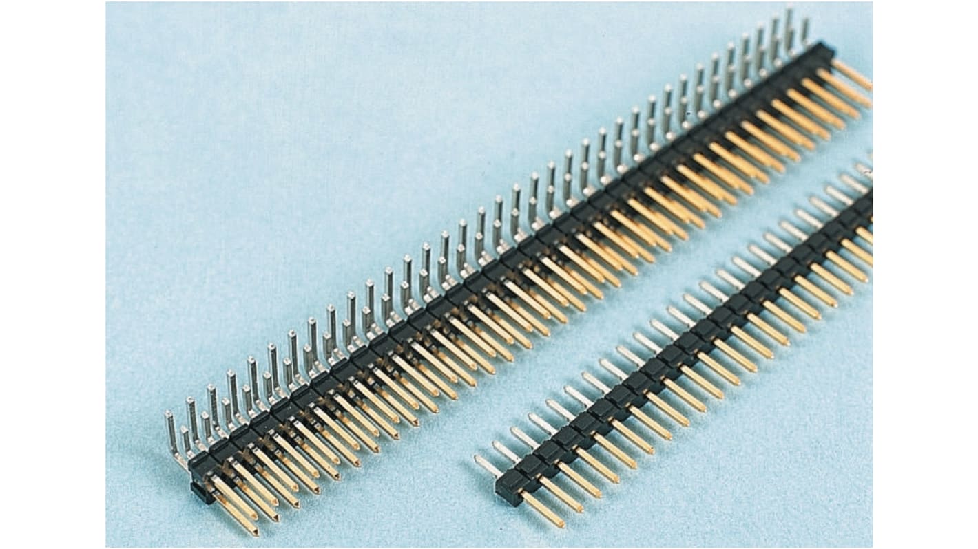 Amphenol Communications Solutions ライトアングル ピンヘッダ 72極 2.54mm 2列, スルーホール実装