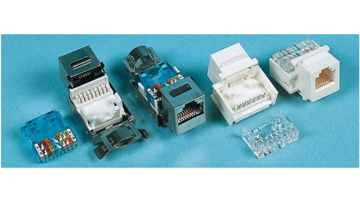 Decelect Female RJ45 Connector, Cat5e, FTP Shield