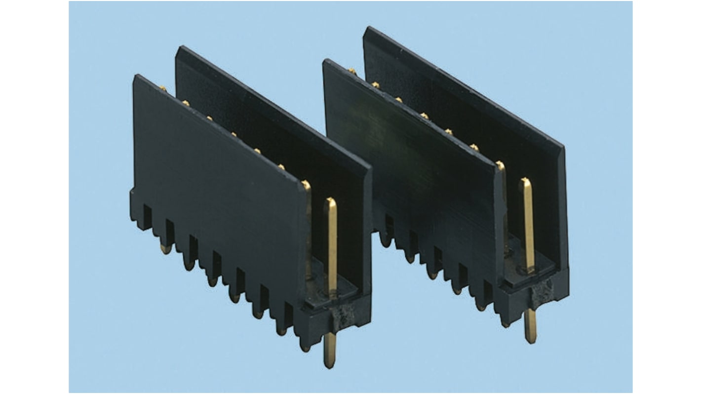 Stelvio Kontek 475 Series Straight Through Hole PCB Header, 10 Contact(s), 2.54mm Pitch, 2 Row(s), Shrouded