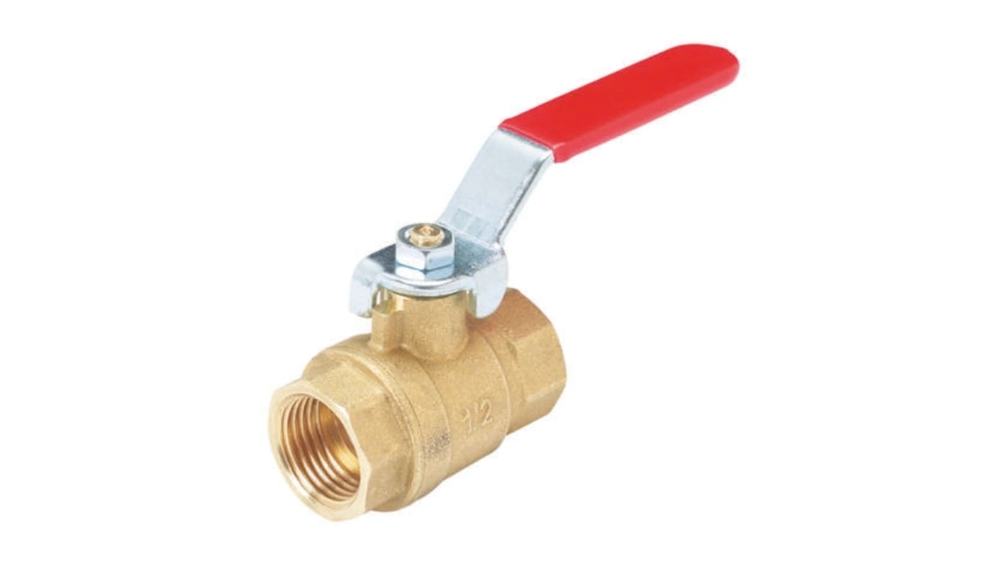 Sferaco Brass Full Bore, 2 Way, Ball Valve, BSPP 1 1/4in, 40bar Operating Pressure