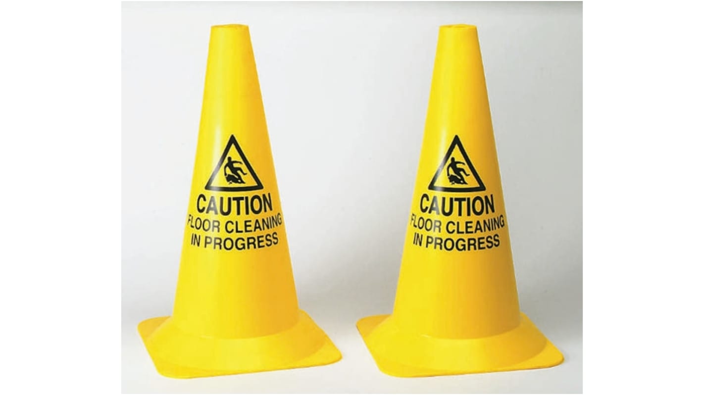 JSP Yellow 500 mm PVC Safety Cone