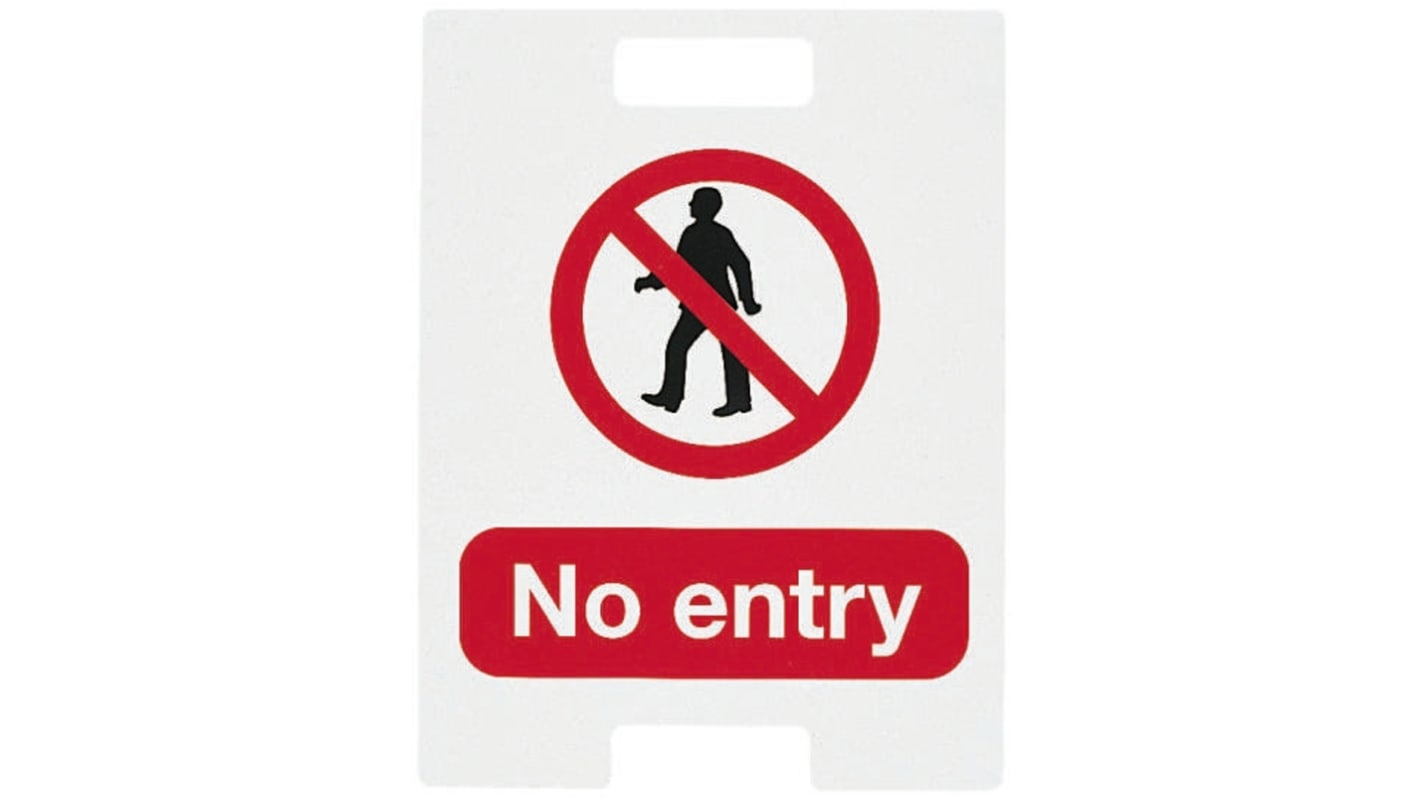 Plastic No Access/Entry Prohibition Label, No Entry, English