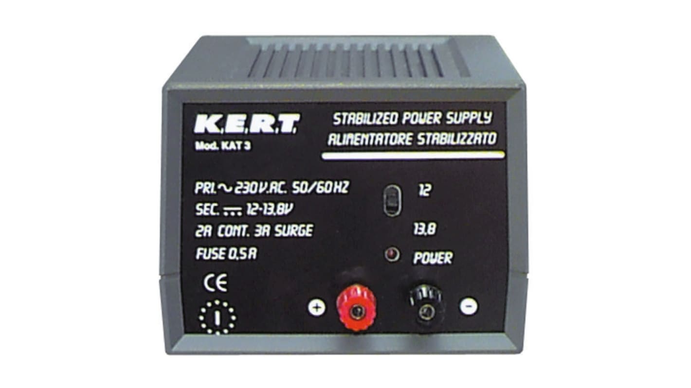 Fuente de alimentación Kert KAT10, calibrado RS, 12V dc, 6A