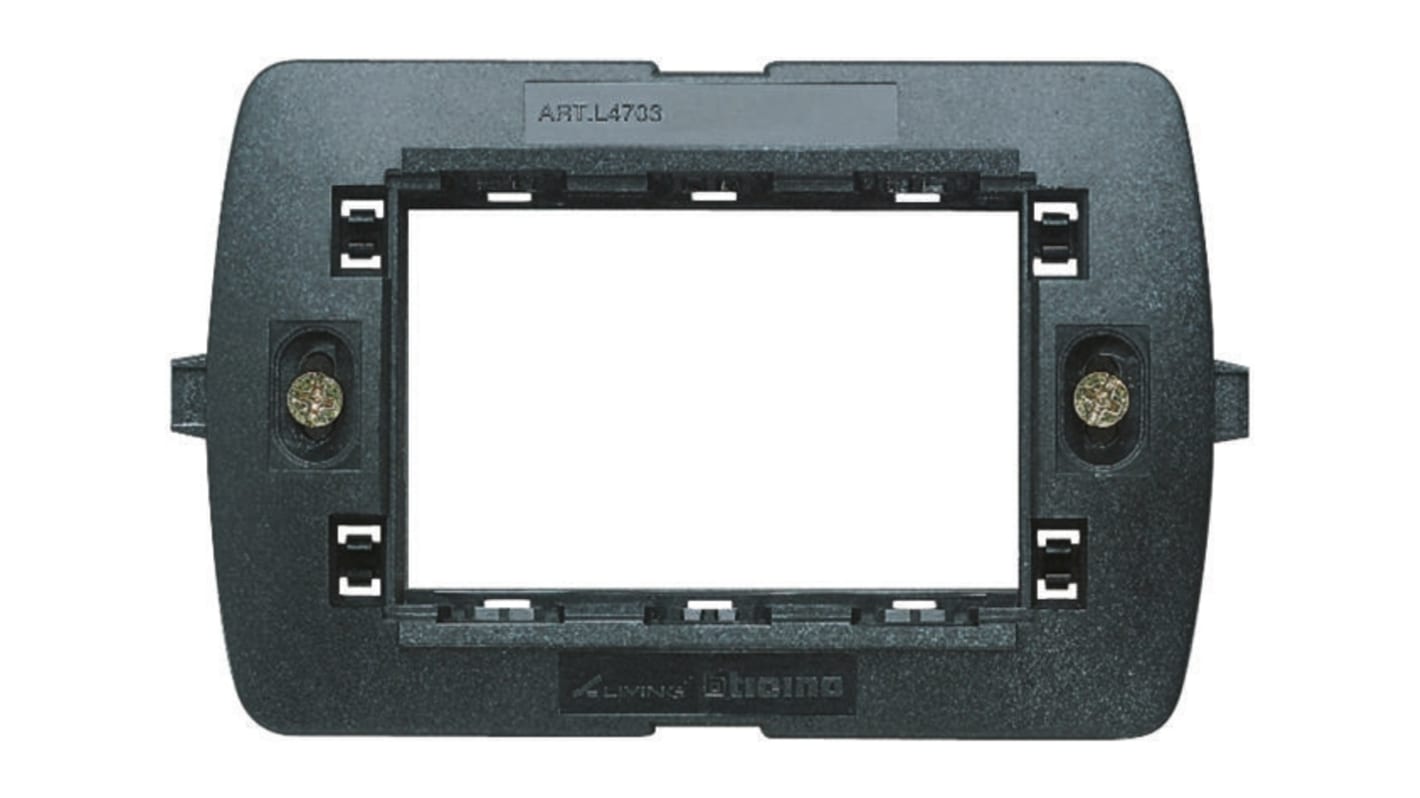 Placca anteriore Bticino, 3 moduli, col. Colore blu