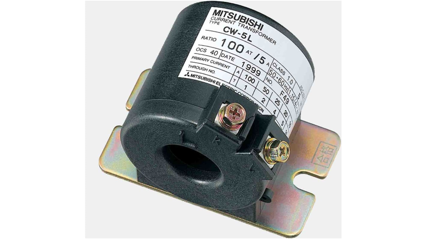 三菱電機 変流器 120:5, CW-5L 120AT/5A | RS 三菱電機 変流器 120:5, CW-5L 120AT/5A | RS