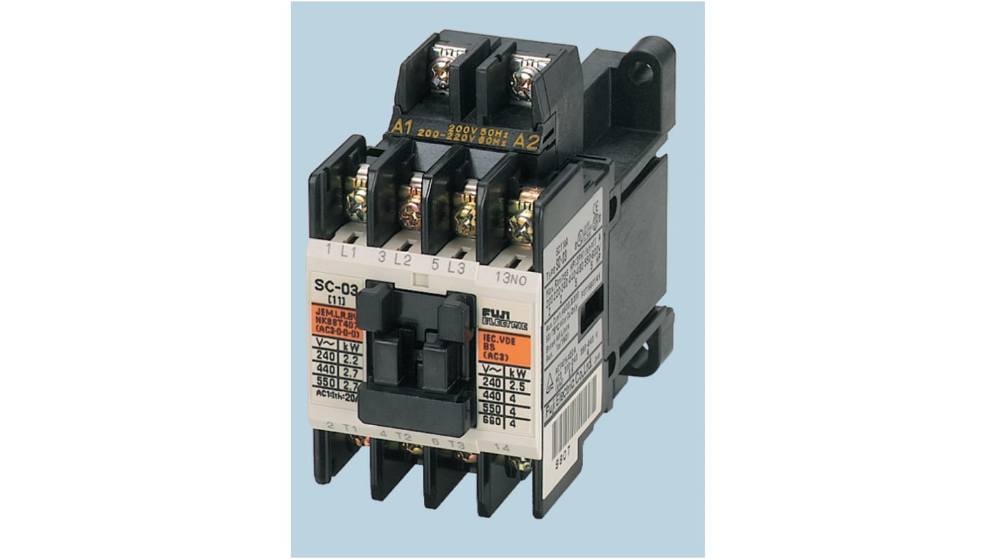 SC-5-1 COIL AC200V 2A | Fuji Electric 電磁接触器 22 A 2極 SC-5-1 COIL AC200V 2A | Fuji Electric 電磁接触器 22 A 2極