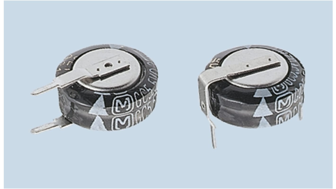 0.22F Supercapacitor -20 → +80% Tolerance, SD 5.5V dc, Through Hole