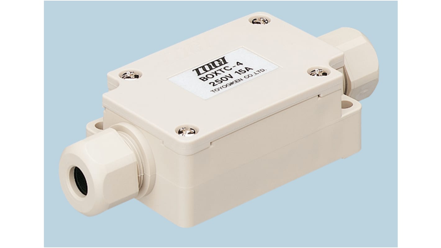 Toyogiken, BOXTC Nylon Terminal Block Housing, Cable Mount