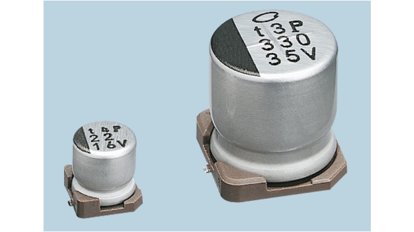 Nichicon WX, SMD Aluminium-Elektrolyt Kondensator 1μF ±20% / 50V dc, Ø 4mm x 5.4mm, +85°C
