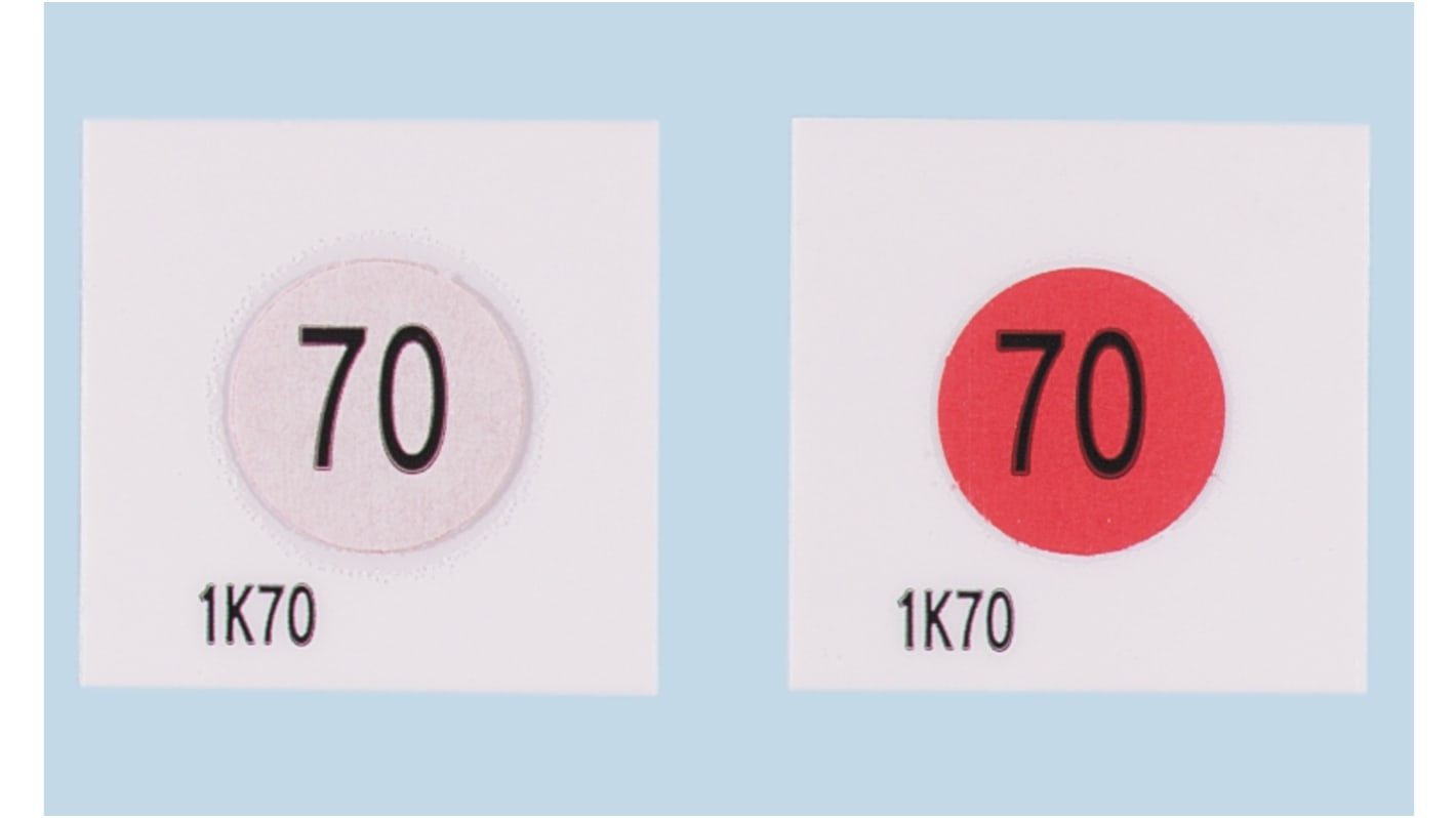 Asei Kougyou Temperature Sensitive Label, 50°C to 1 Level