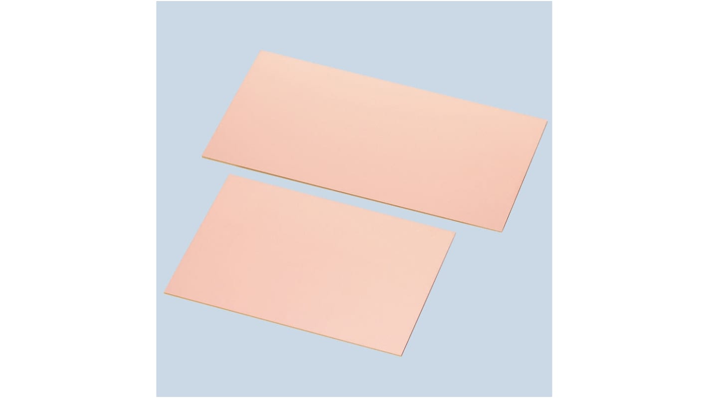 12, Single-Sided Copper Clad Board FR2 With 35μm Copper Thick, 100 x 150 x 1.6mm