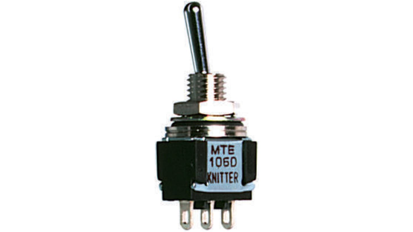 KNITTER-SWITCH Toggle Switch, Panel Mount, On-Off-On, SPDT, Solder Terminal