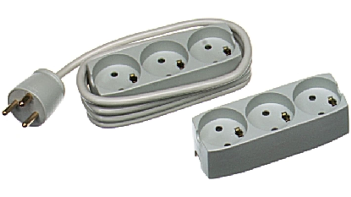 LK 3 Socket Type K - Danish Trailing Socket, 250 V
