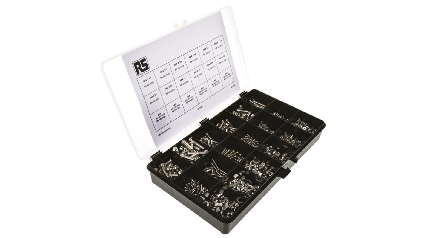 ATX Brass 2447 Piece Slot Drive Screw/Bolt, Nut & Washer Kit