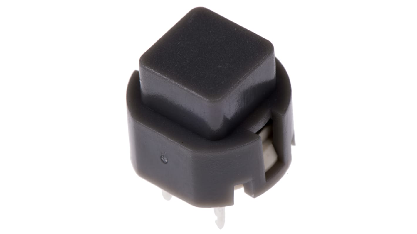 SPST Grey Momentary Action Switch, 100 mA@ 32 V, -20 → +85°C