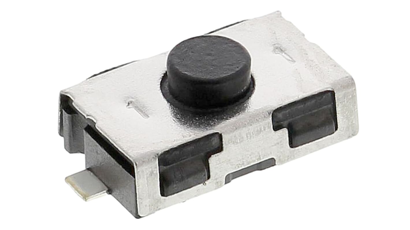 C & K 轻触开关, 表面安装, 表面端接, 单刀单掷, 6 x 3.8 x 2.5mm, IP50