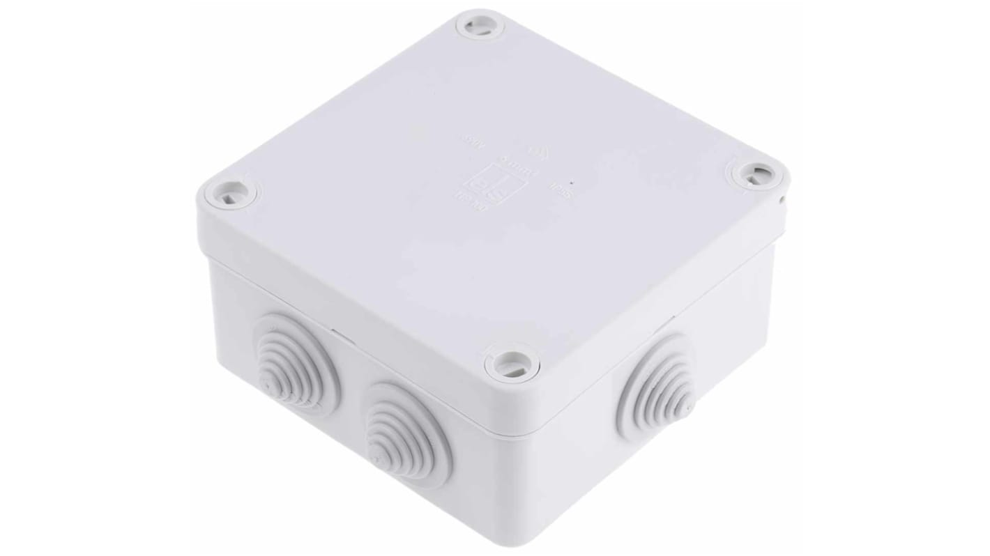 Spelsberg HP Series Grey Polypropylene Junction Box, IP55, 113 x 113 x 58mm