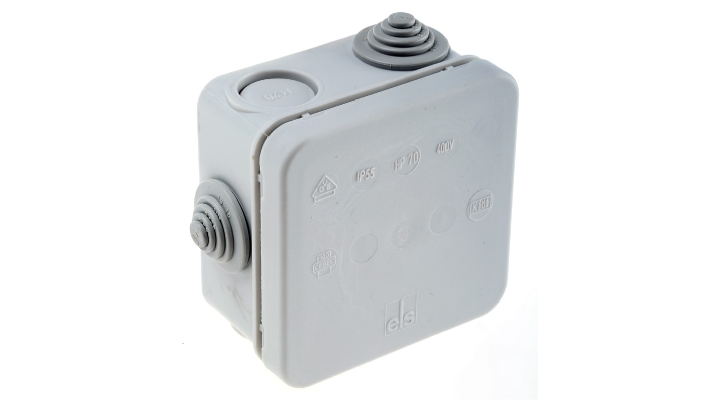 Spelsberg HP Series Polypropylene Junction Box, IP55, 75 x 75 x 42mm