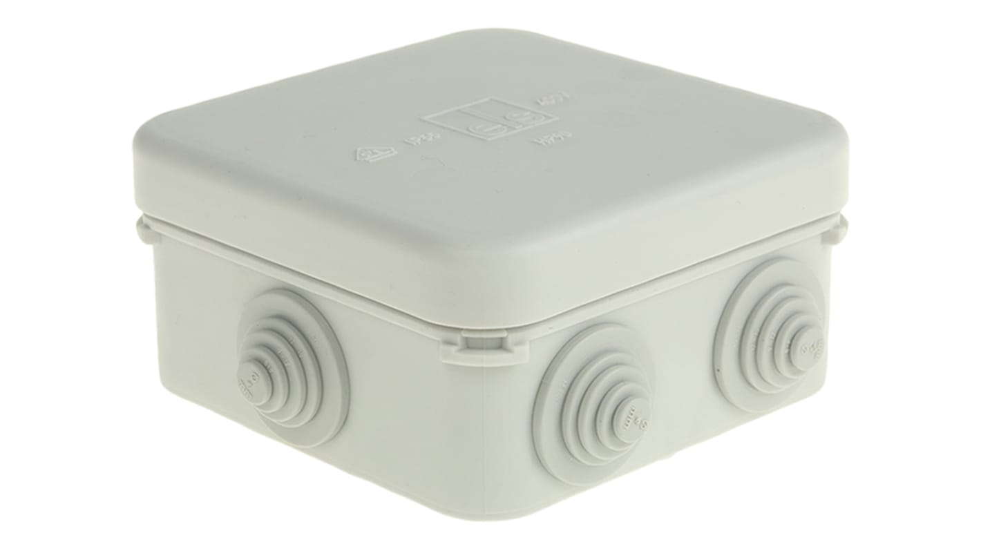 Spelsberg HP Series Grey Polypropylene Junction Box, IP55, 90 x 90 x 45mm