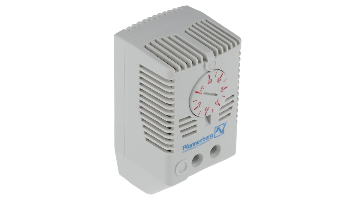 Termostat do szaf sterowniczych 0 → +60 °C. NC Pfannenberg FLZ