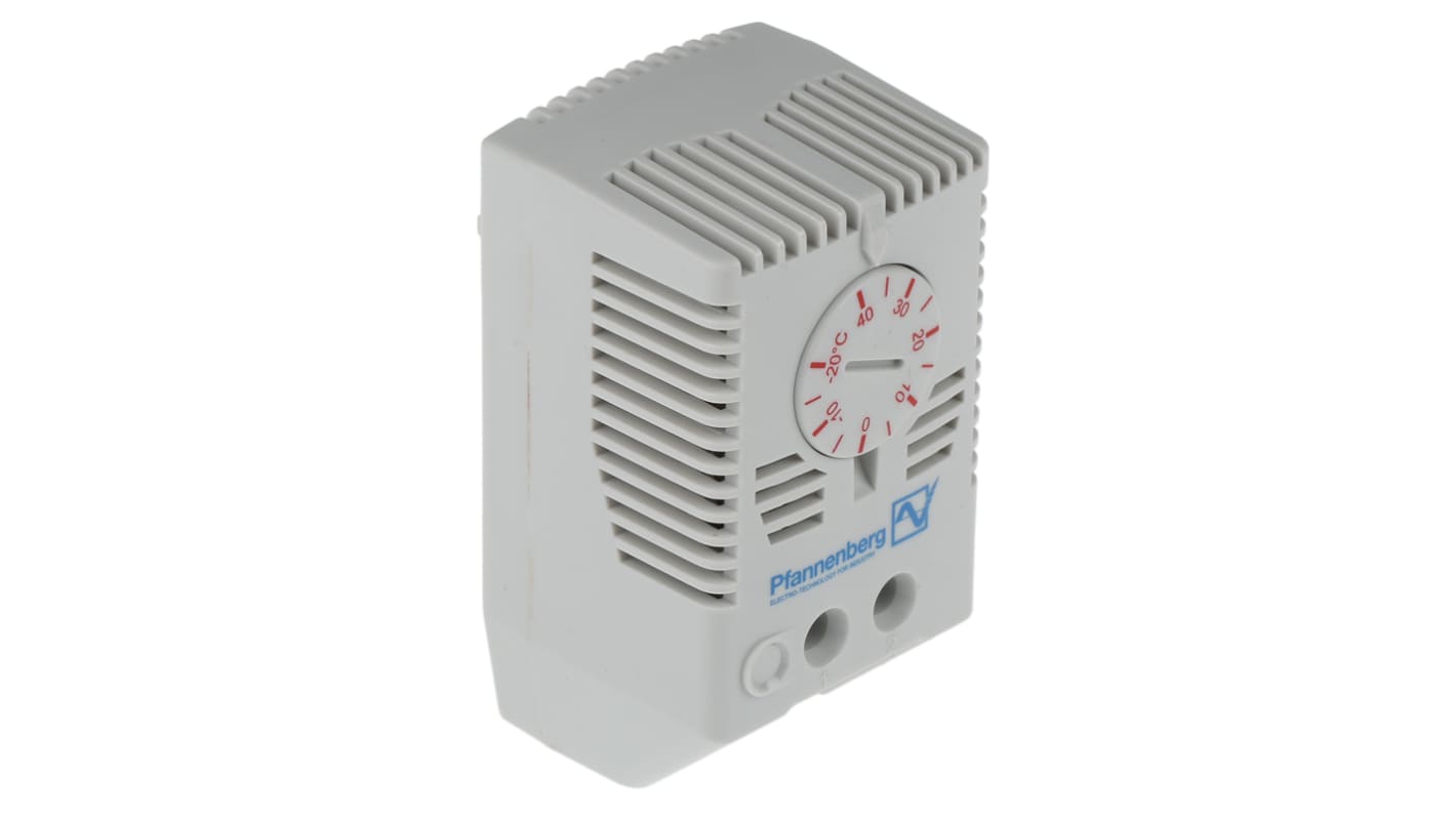 Pfannenberg FLZ NC Enclosure Thermostat, 240 V ac, -20 → +40 °C