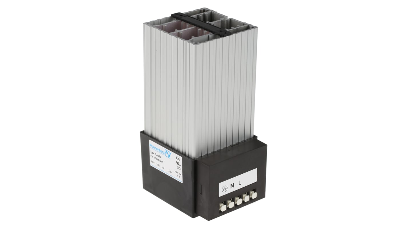 Pfannenberg Enclosure Heater, 230V ac, 250W Output, 70°C, 183.5mm x 85mm x 104mm