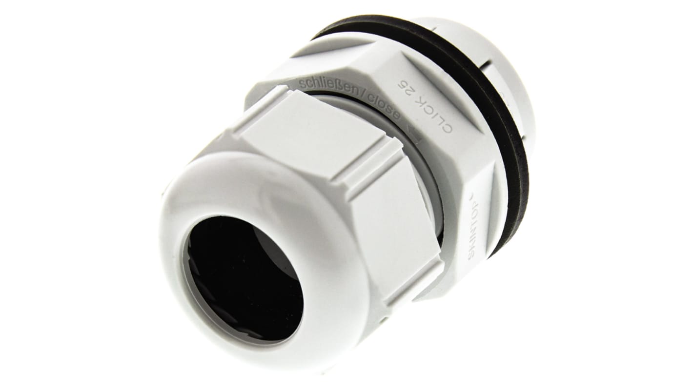 Lapp SKINTOP Series Grey Polyamide Cable Gland, M25 Thread, 9mm Min, 17mm Max, IP68