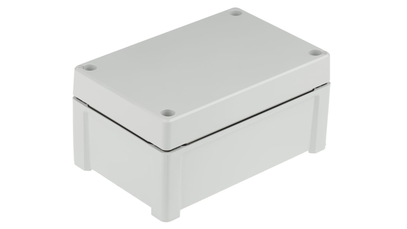 Fibox TEMPO Series Grey ABS Enclosure, IP65, Grey Lid, 187.2 x 122.2 x 89.9mm
