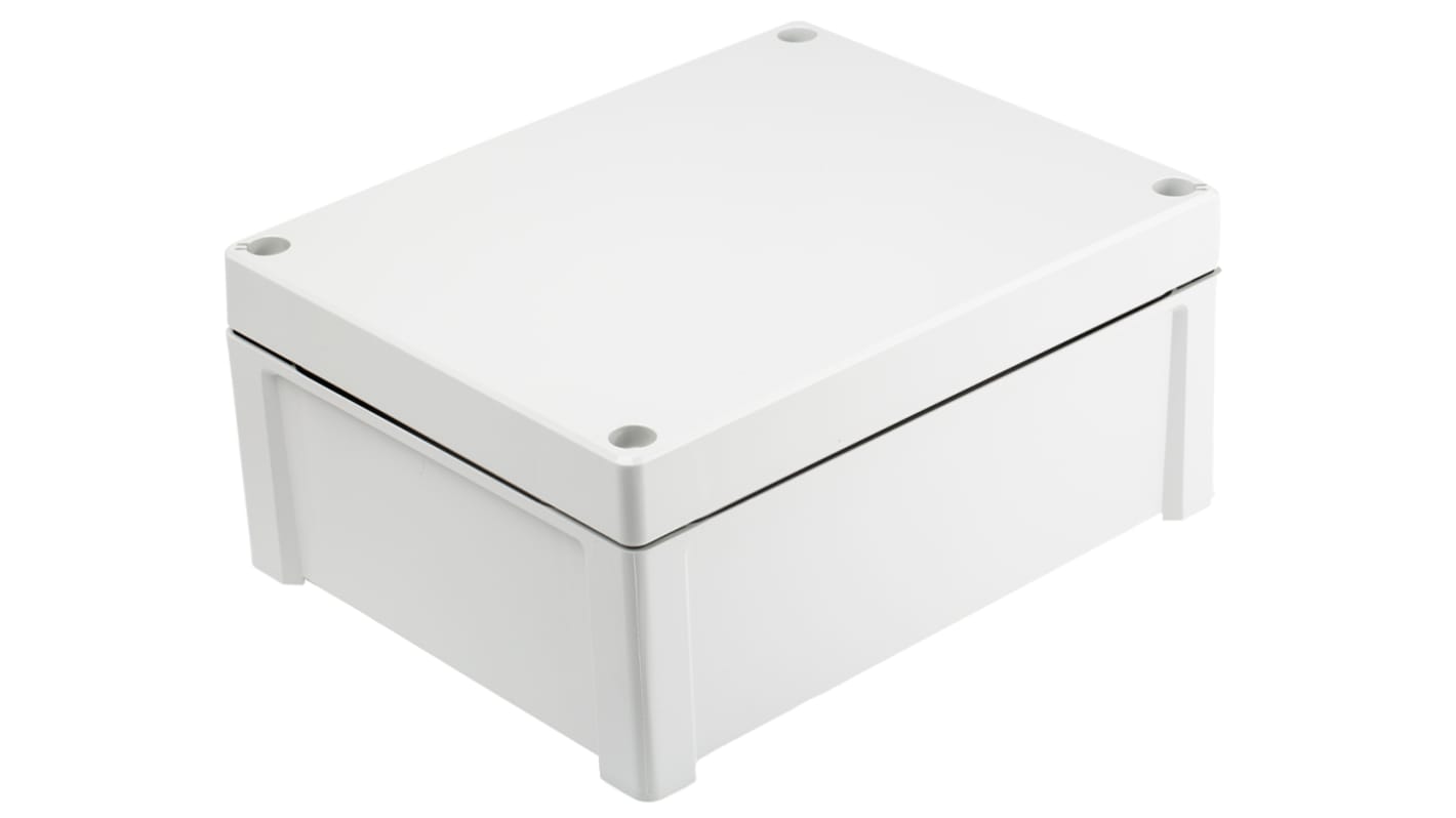 Fibox TEMPO Series Grey ABS Enclosure, IP65, Grey Lid, 240 x 191 x 107.4mm