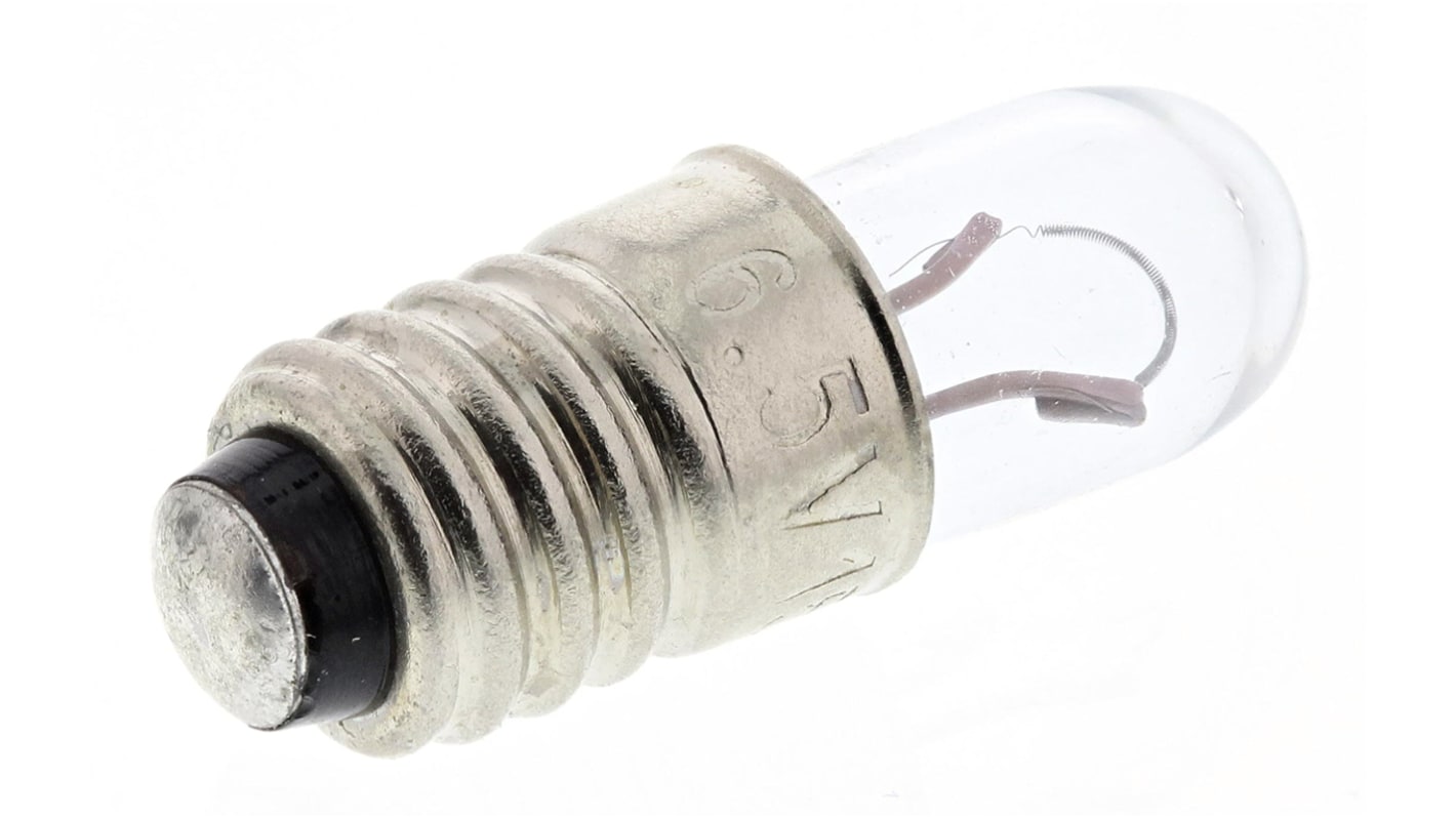 RS PRO E5 Indicator Light, Clear, 6.5 V, 150 mA, 2500h