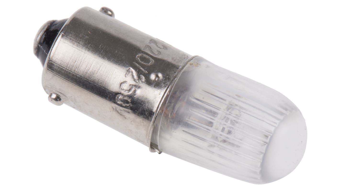 Lampka kontrolna Pomarańczowy 220/250V BA9s długość 28mm