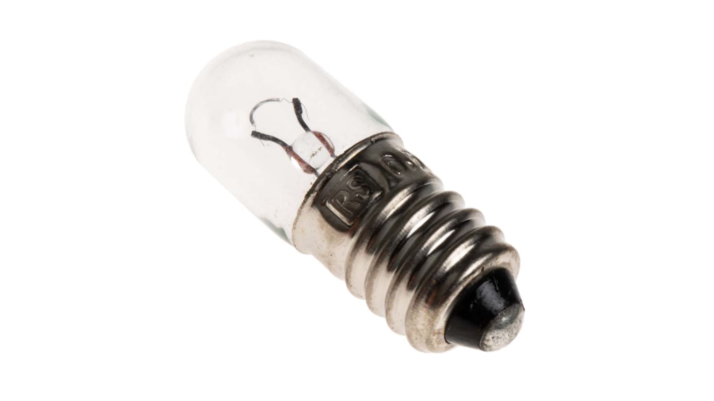 RS PRO Anzeigelampe 6,5 V, E10 Sockel Ø 10mm x T3 1/4
