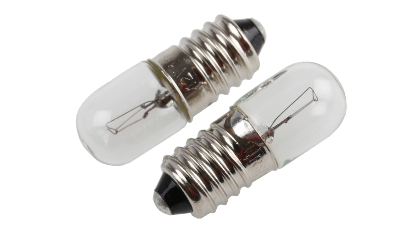 RS PRO E10 Indicator Light, Clear, 12 V, 183 mA, 3000h