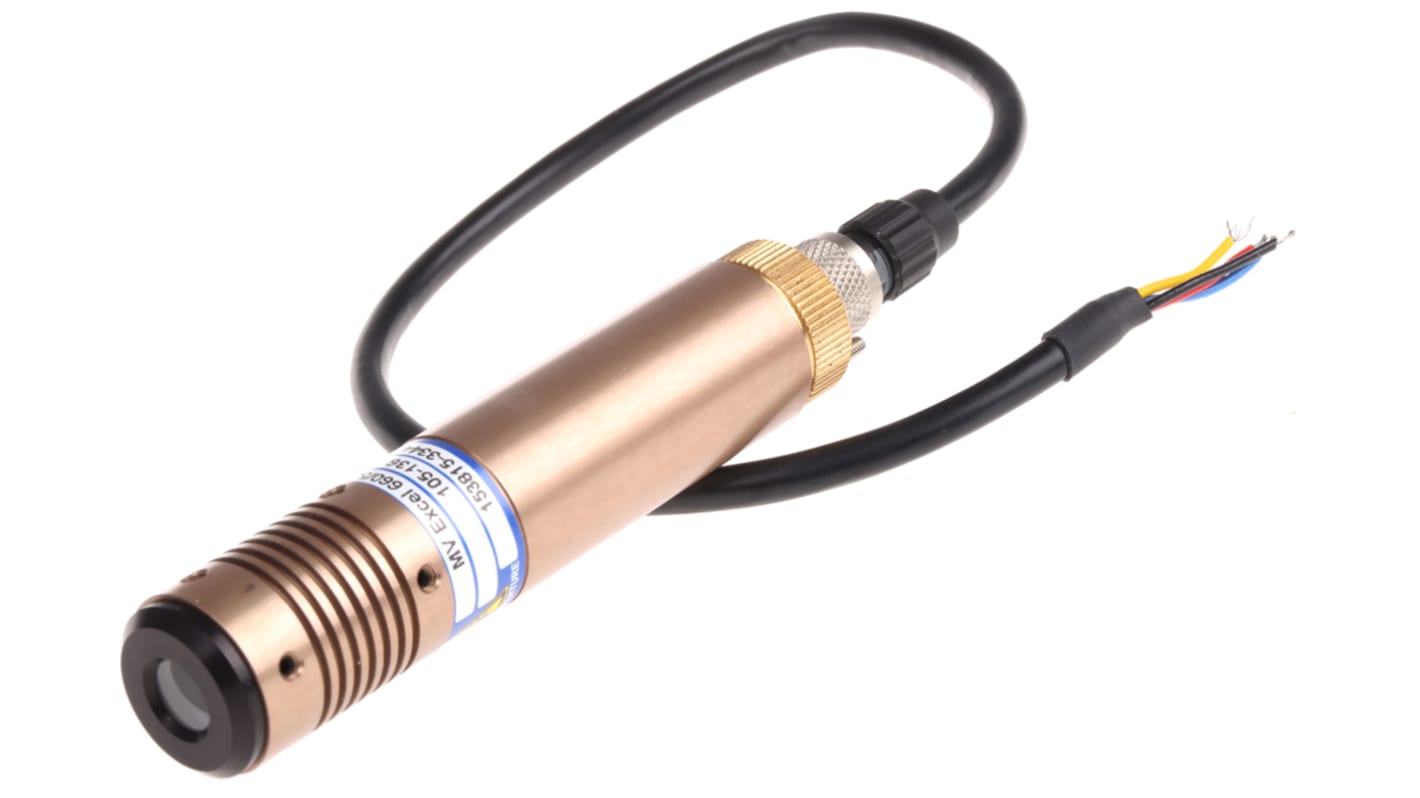 LYTE-MV-EXCEL-660-50-30-D Laser Module, 660nm 50mW, Modulating, TTL control Line pattern +3.5 → +5.5 V