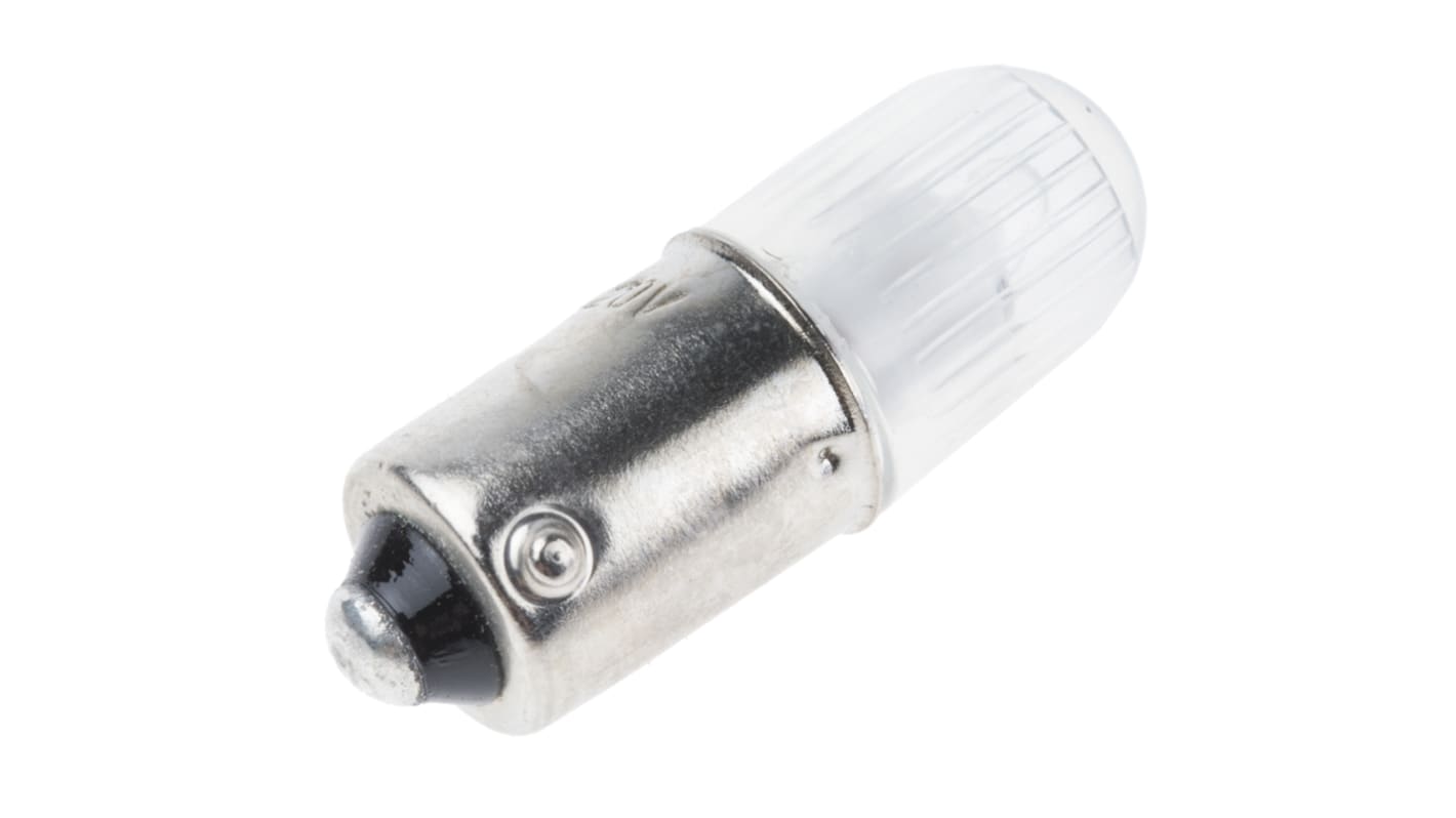 Lampada per indicatori RS PRO, lunga 28mm, 100/120V, luce color Verde con base BA9s