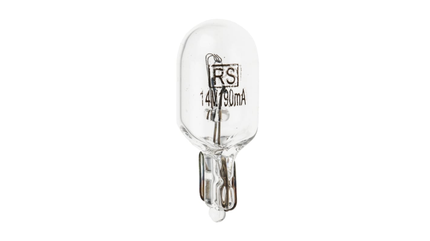 RS PRO Wedge Indicator Light, Clear, 14 V, 190 mA, 4000h